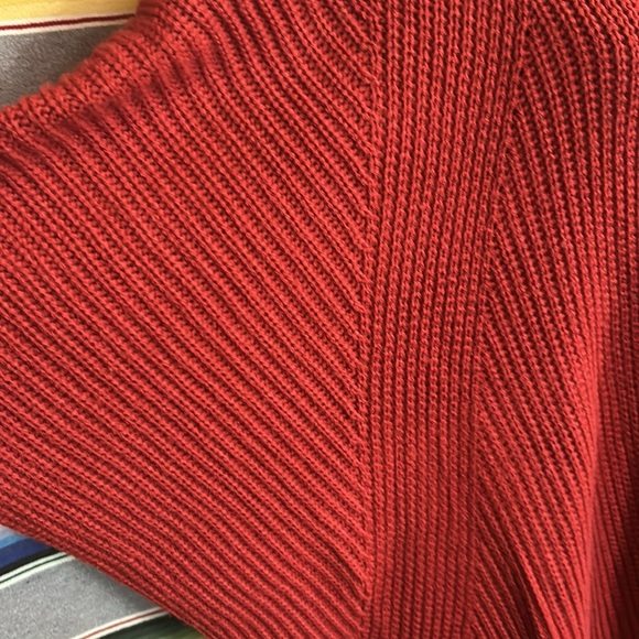 Rusty Hued Chunky Knit Cardigan OSFM - Picture 5 of 8